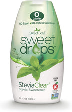 SweetLeaf Sweet Drops - Flavored Liquid Sweetener, Stevia Extract, Zero Calories, Gluten Free, Keto Friendly, Non GMO, Natural Flavors, Sugar Alternative - Stevia Clear, 1.7 Fl Oz (Pack of 1)