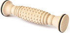 tuuli Accessories - Wooden Foot Massager, Grooved Muscle Roller, Helps Ease Muscle Tension, Supports Blood Circulation, Natural Wood Therapy Massage Tools, 8 x 2 inches