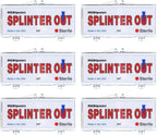 Splinter Out Splinter Remover 20 Count (Pack of 6) | Fast, Painless Splinter Removal | Essential First Aid for Home, Work, Travel & Camping | Ideal for Hiking, Woodworking, Gardening & Outdoors