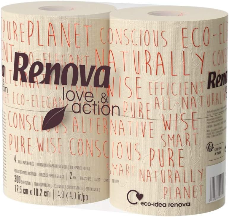 Renova Love & Action Eco Toilet Paper 4 Units