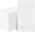BESTVIP 100 Pack Disposable Paper Napkins,3-Ply White Dinner Napkins for Guests,Bathroom Paper Hand Towels Soft and Absorbent,Perfect for Christmas,Kitchen,Dinner,Party,Wedding or Event