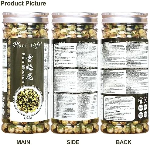 Snow Plum Blossom 60G/2.11oz Fresh, Non GMO Loose Leaf, Natural Dried Flowers Herbs for Soap Sachets & Fresh Fragrance, Making, Syrup, Drinks, Baking, DIY Beauty,