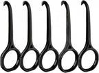 5PCS Aligner Removal Tool,Black Clear Aligner Remover Tools for Invisalign Removable Retainers, Aligners,Braces Removal Kit (5PCS Black)