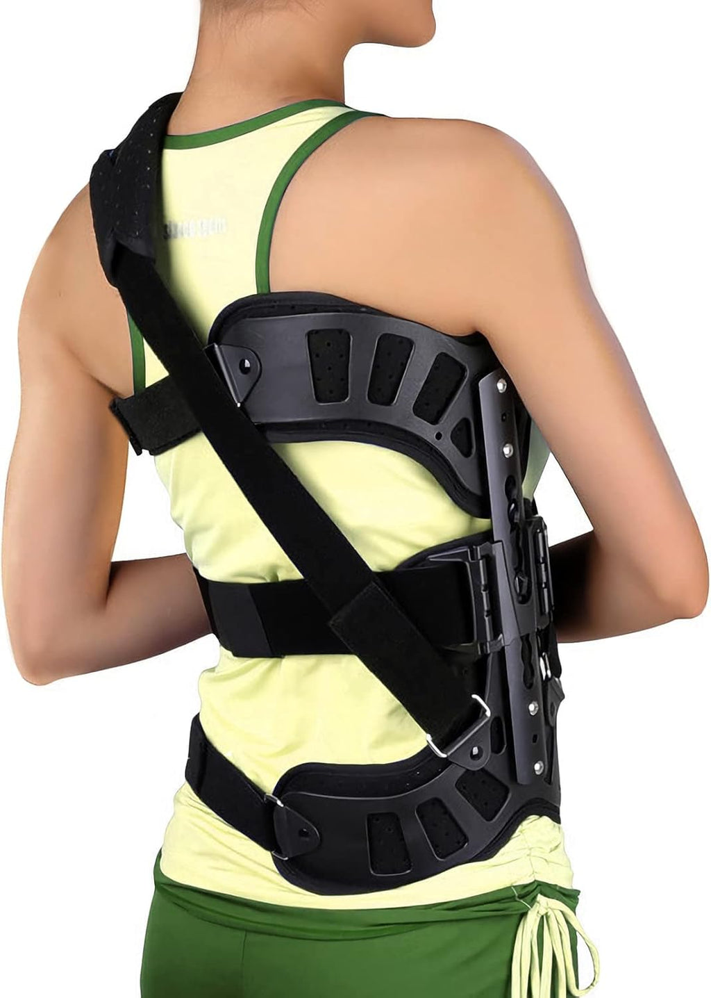 Scoliosis Posture Corrector, Adjustable Back Cerviacal Scoliosis Appliance Fixed Brace for Kyphosis, Osteoporosis, Postoperative Recovery Men and Women