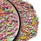 Homankit Summer Multicolor Sprinkles Ice Cream Sprinkles Candy Baking Edible Cake Cupcake Toppers Cookie Dessert Decorations Birthday Party Supplies 3.35 Ounce