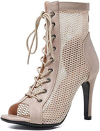 Scaoruki Women Classic Gladiator Sandals Summer Booties Breathable Mesh Sandals