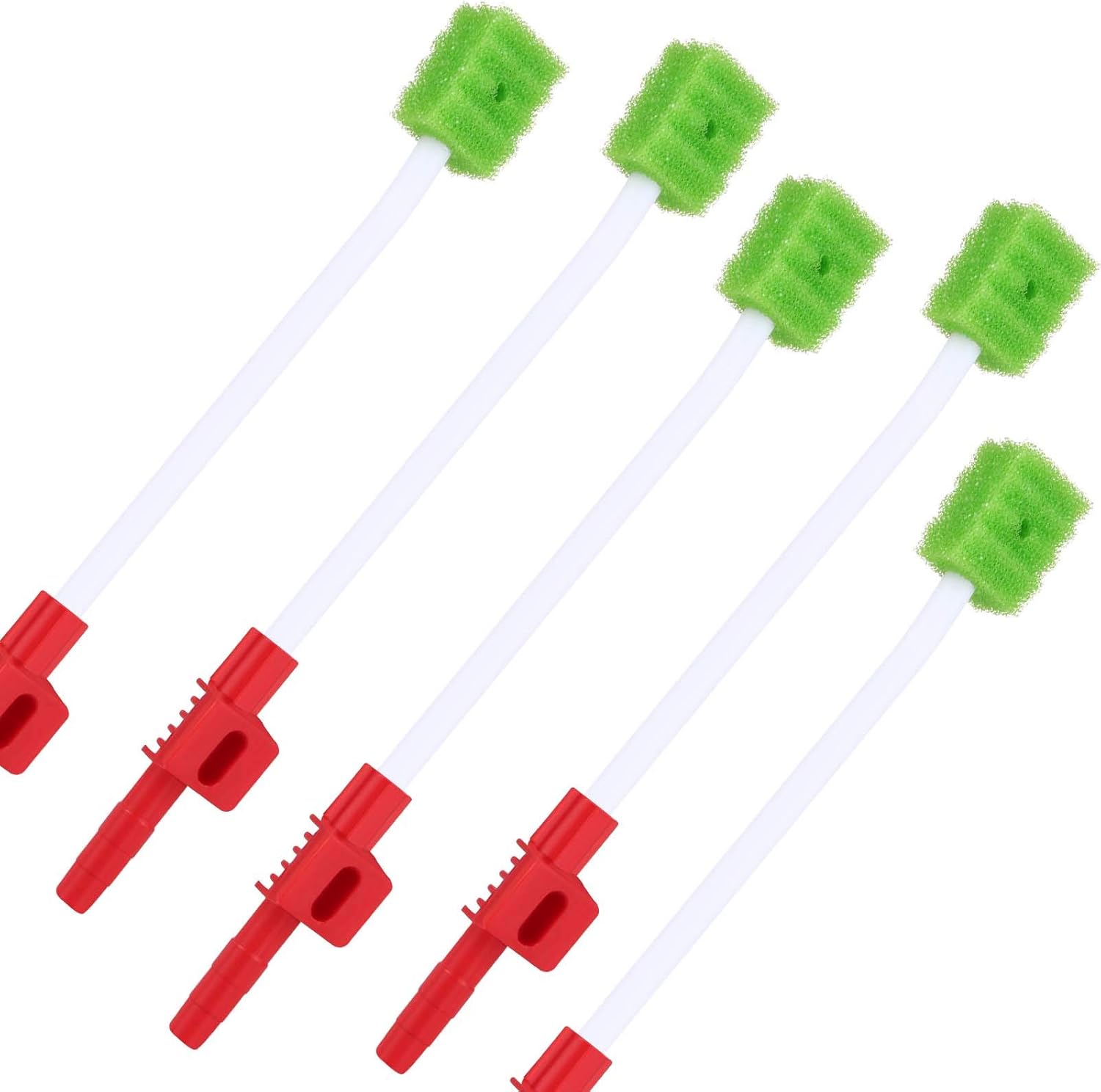30Pcs Suction Oral Swabs- Disposable Suction Tube for ICU Patients Oral Cleaning Swabs Home Care Suction Sponge Stick