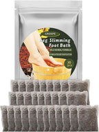 30Pcs Foot Soak Foot Bath Bag Spa Relaxation for Muscle Natural Mugwort Herb Bath Soak to Remove Leg Slimming Bath Bag Foot Care