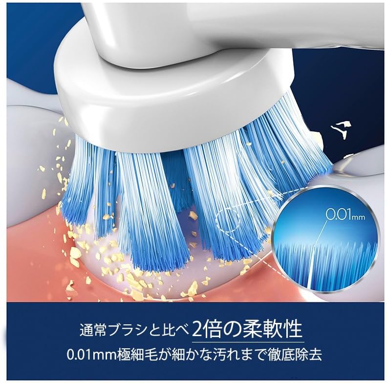 Oral-B Pro Sensitive Clean Replacement Toothbrush Heads for Electric Toothbrush, Pack of 8, Gentle Teeth Cleaning, Innovative X-shaped Bristles, Original Oral-B Toothbrush Attachment, Made in Germany