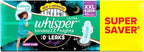 Whisper Ultra Night Sanitary Pads for Women, XL+ 15 (Pack of 3) Napkins