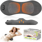 Smooth Triple Fusion 3-in-1 Lumbar Pillow Back Massager with Heat, Vibration & Traction – Rechargeable Cordless for Deep Tissue Pain Relief & Relaxation at Home & Office – Gift Idea