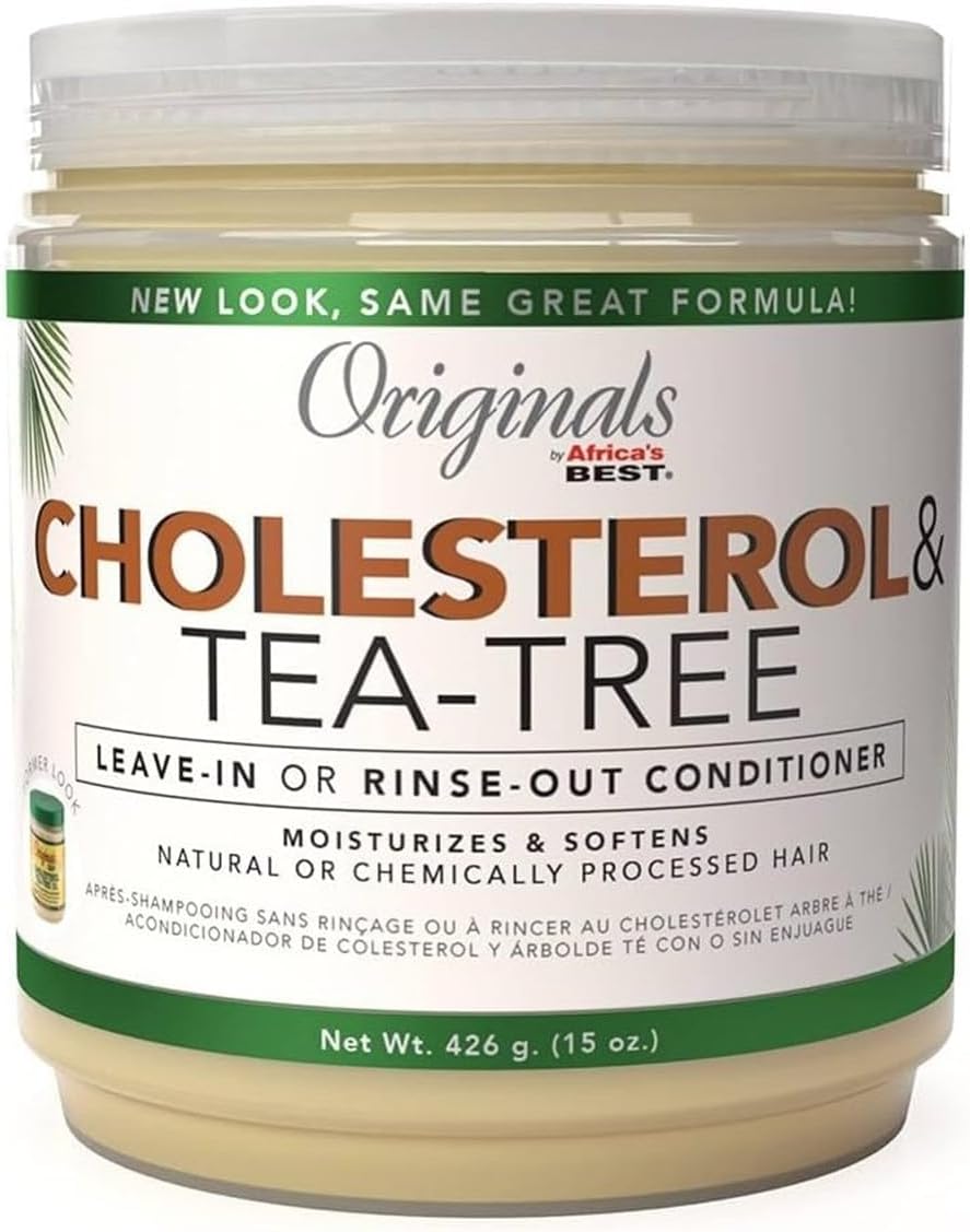 Africa's Best Originals Cholestrol Teatree 15 Ounce Jar (Pack of 2)