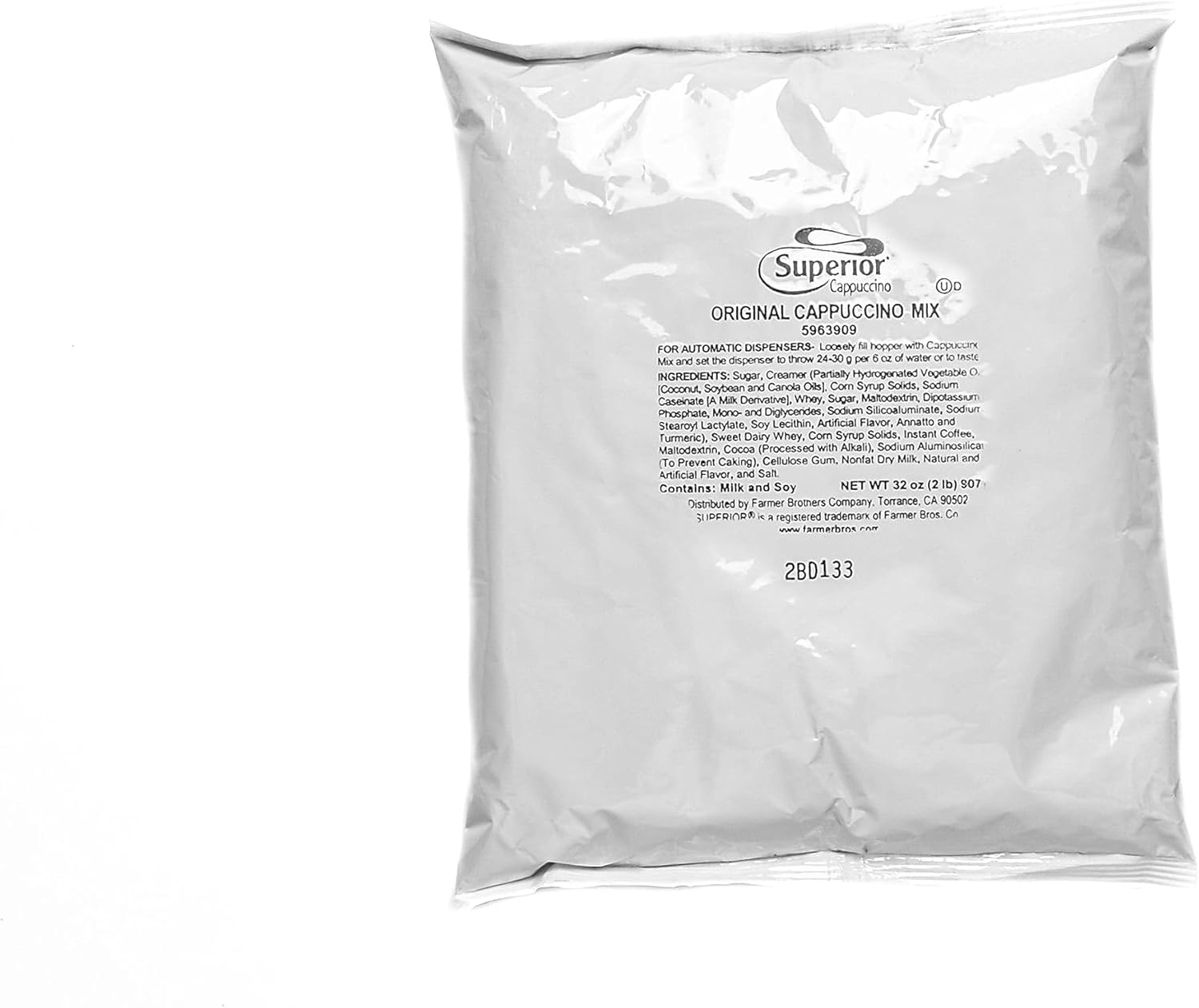 Farmer Brothers Powdered Cappuccino Mix,(6 Bags) (Original)