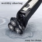 Electric Shavers for Men, LCD Display Waterproof Electric Shaver for Men Wet Dry Beard Electric Razor Facial Shaving Machine Rechargeable