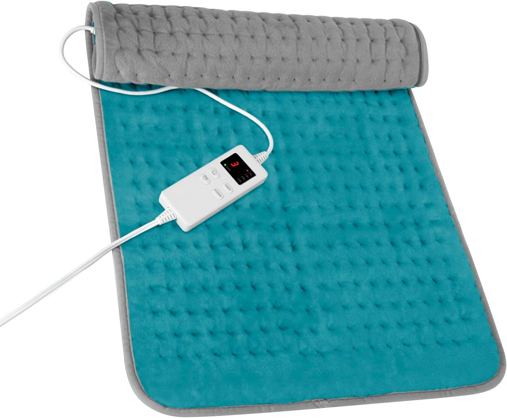 Electric Heating Pad for Back Pain Relief, Large Heating Pads for Body Muscle Pain Cramps Relief, 6 Heating & 4 Timer Setting, Machine Washable, Gift for Grandparents(17'' x 33'')