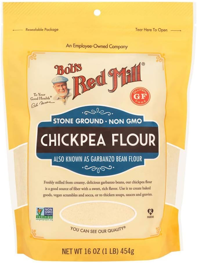 Bobs Red Mill Garbanzo Bean Flour, 16 Ounce (Pack of 3)