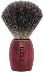 NOM OLE shaving brush | Pure Badger Shave Brush for Shaving soaps and creams | exfoliating shaving brush | Blushed Ash handle