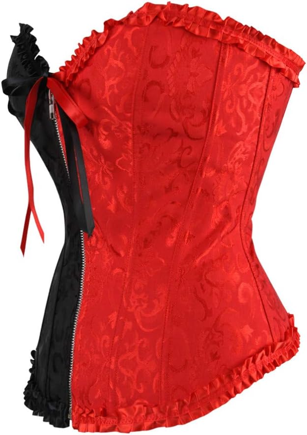 Hengzhifeng Women's Party Embroidered Zip Corsets Bustiers Top