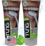 TUNG Tongue Gel, Natural Mint Blast Tongue Cleaner Paste, Bad Breath Odor Eliminator, Halitosis Defense, BPA Free, USA Made (2-PACK)