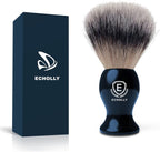 Luxury Shaving Brushes For Men by Echolly-Super Strong NO Shedding Bristle Shave Brushes for Men-Smooth Acrylic Handle Legacy Shave Brush-Rich and Fast Lather Shaving Cream Brush Gifts for Fathers Day