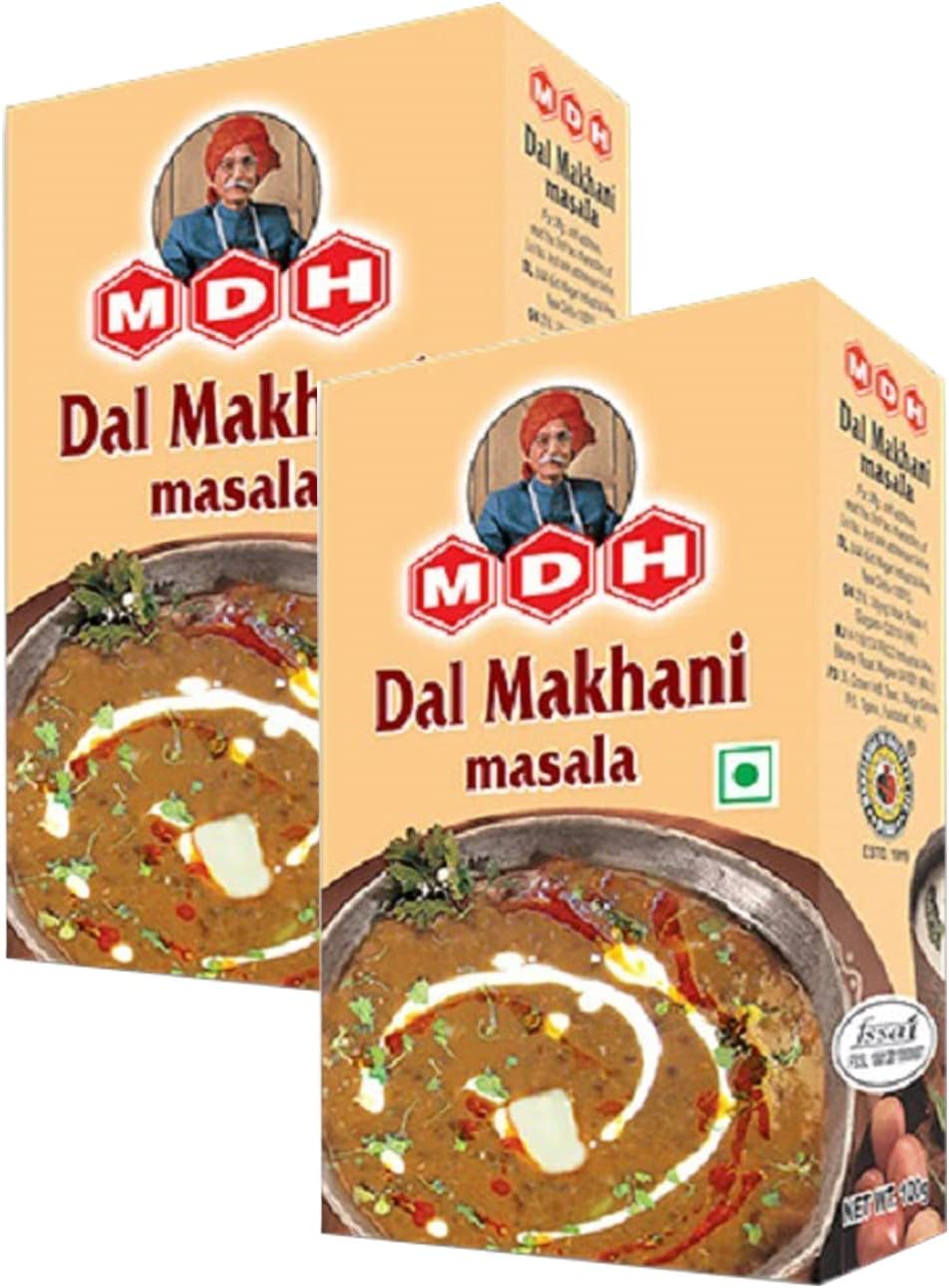 MDH Dal Makhani Masala 100g (Pack of 2) – Spices Seasoning Masala Powder Cooking Supplies – Delicious And Aromatic Dal Makhani Masala