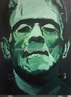 6" Round ~ Frankenstein Color Halloween ~ Edible Cake/Cupcake Topper!!!