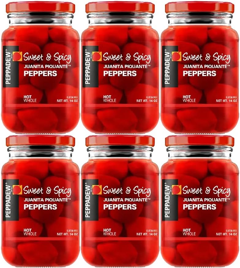 Peppadew Peppers - Hot - Value Bundle of 6 (84 ounce)