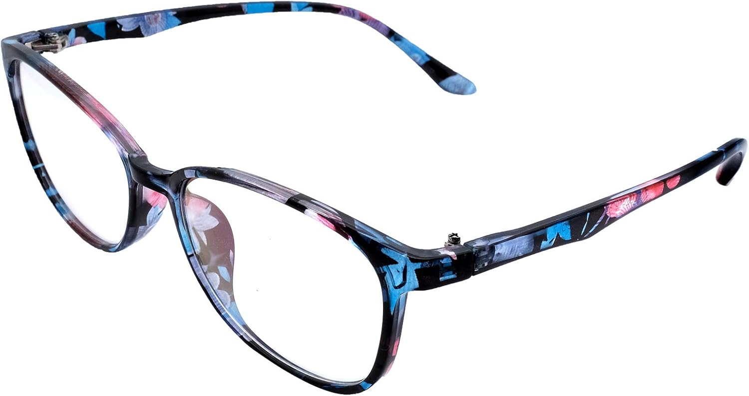 Photochromic Gray +1.25 Readers Floral Frame Mens Womens Reading Glasses Eyewear