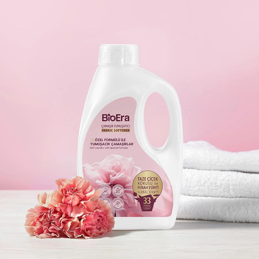 Natural Fabric Softener 1500ml – ELiquid Fabric Softener Long-Lasting Freshness • Ultra-Soft Feel • Reduces Static & Wrinkles • Safe for All Washing Machines – 66 Washes (Pack of 2)