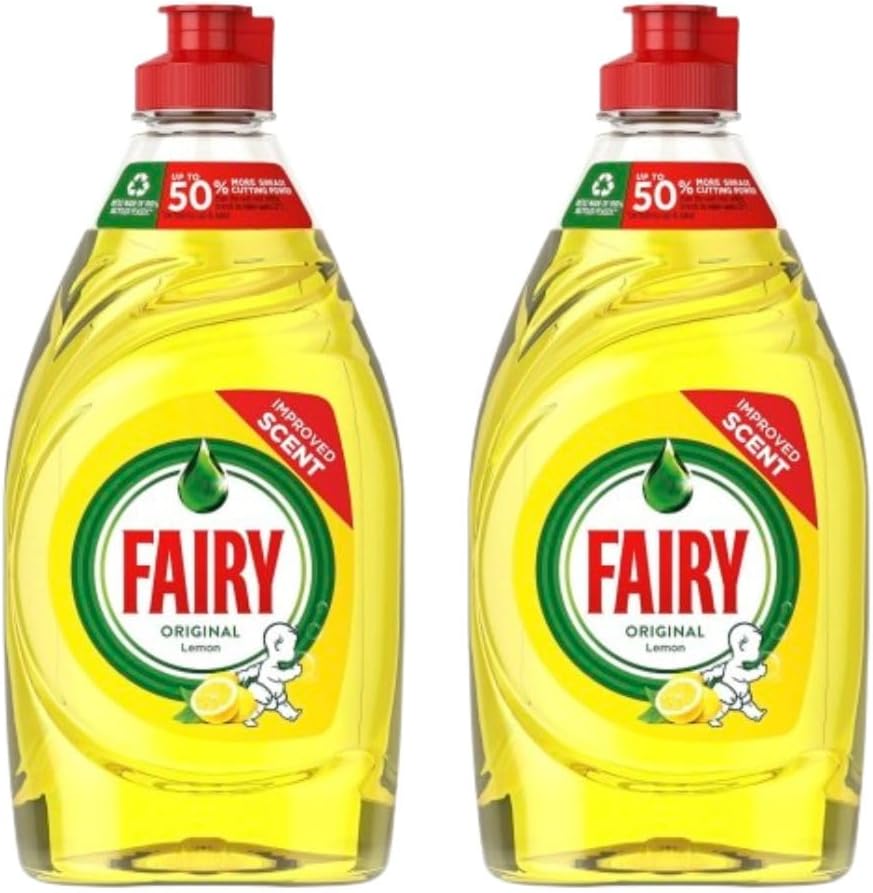 Fairy Washing Up Liquid Lemon (320ml) - Pack of 2