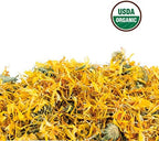 Calendula Tea 1LB (16Oz) 100% CERTIFIED Organic Whole Flower Herbal Tea (Calendula Officinalis), Caffeine Free in 1 lbs. Bulk Resealable BPA-free Bags from U.S. Wellness