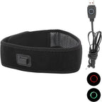 Heated Head Wrap, 5V Electric USB Heating Pad for Neck and Head, 3 Gears Temperature Adjustment Heated Headband for Relieving Migraine, Tension Headache, Headache