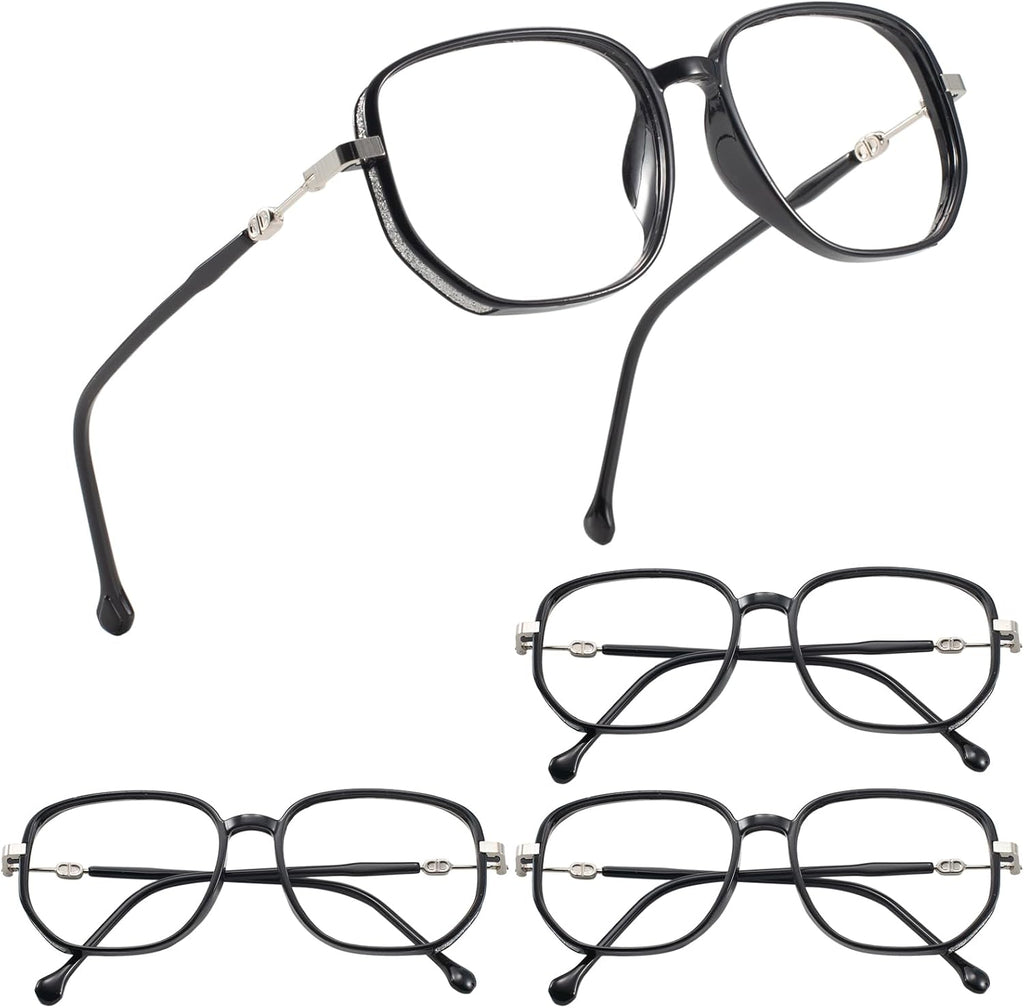 MARE AZZURO 4 Pack Blue Light Blocking Reading Glasses Women Fashion Large Readers 1.0 1.5 2.0 2.5 3.0 3.5 4.0