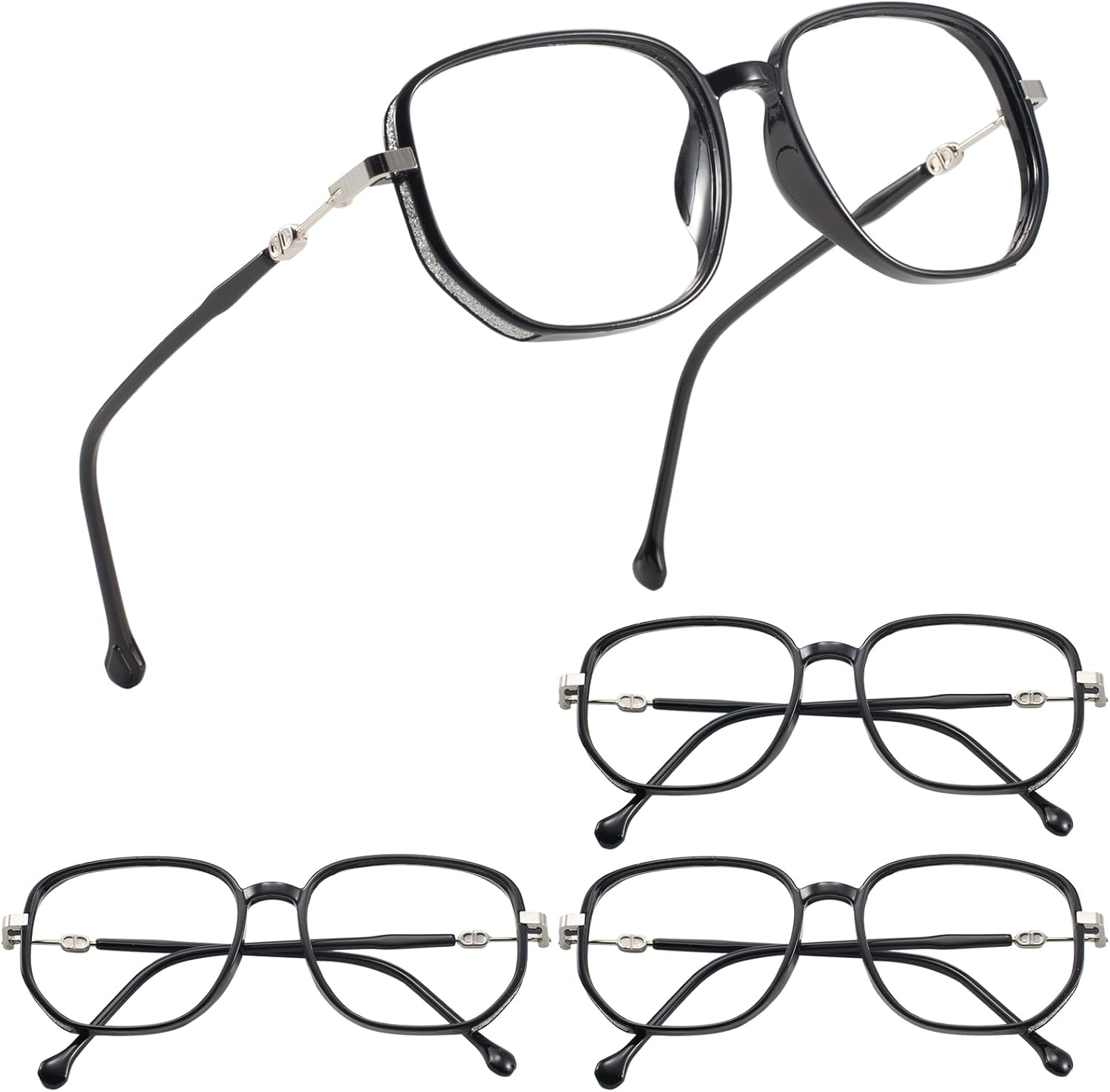 MARE AZZURO 4 Pack Blue Light Blocking Reading Glasses Women Fashion Large Readers 1.0 1.5 2.0 2.5 3.0 3.5 4.0