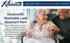 Incontinence Leak-Protection, Washable Pull-On Cover Pant, Advanced Duralite-Cool-Lightweight - Kleinert's Medium