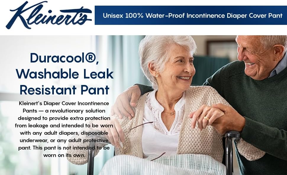 Incontinence Leak-Protection, Washable Pull-On Cover Pant, Advanced Duralite-Cool-Lightweight - Kleinert's Medium