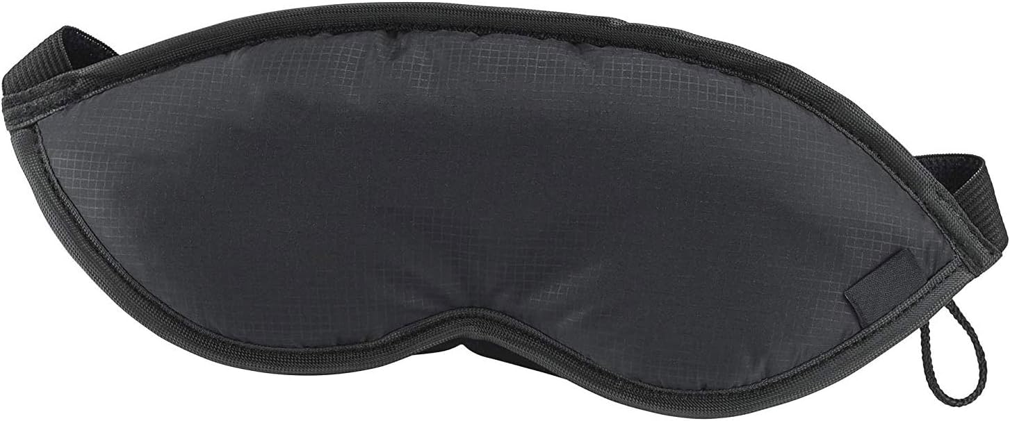 Lewis N. Clark Men's Travel Comfort Eye Mask with Adjustable Straps, Black, Single (505-Black)