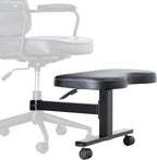VIVO Height Adjustable Retrofit Footrest for Office Chair, Cushion Attachment Fits 2 inch Cylinders, Cross-Legged Sitting Option, Holds 242 lbs, Black, Chair-REST1