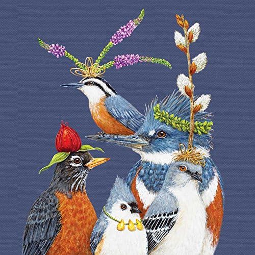 Paperproducts Design Vicki Sawyer Party Napkins - Decorative Paper Napkins, Dinner, Gift, Celebrations - 6.5" x 6.5" Pack of 20 - Party Friends Design