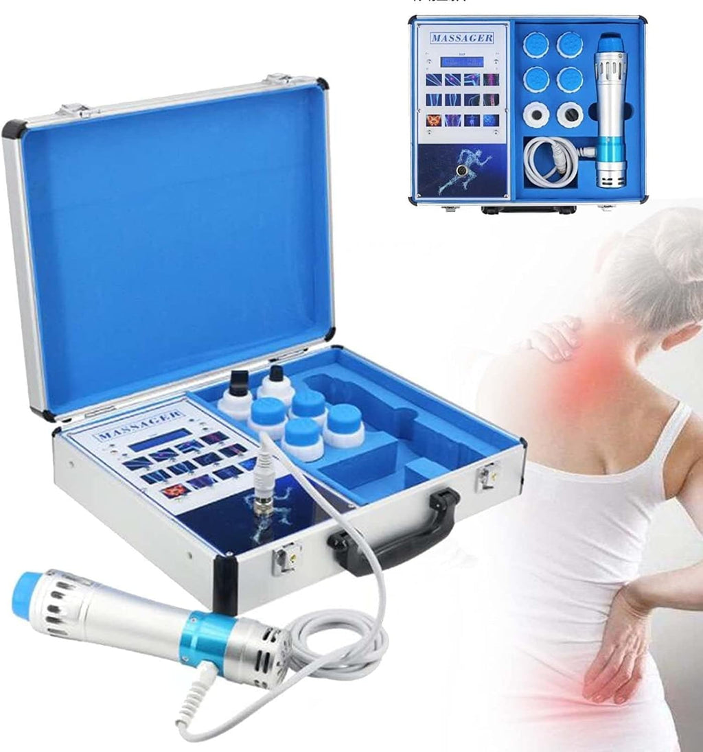KLUFO Shockwave Therapy Machine Shock Wave Electromagnetic ED Treatment Pain Relief Deep Muscle Massager Relax Device for Erectile Dysfunction with 7 Massage Head