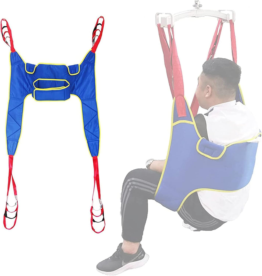 Patient Lift Sling Heavy Duty Transfer, Lifting Elderly Divided Leg Shower Sling Patient Lifts Heavy Duty Transfer Sling for Disabled Elderly Be