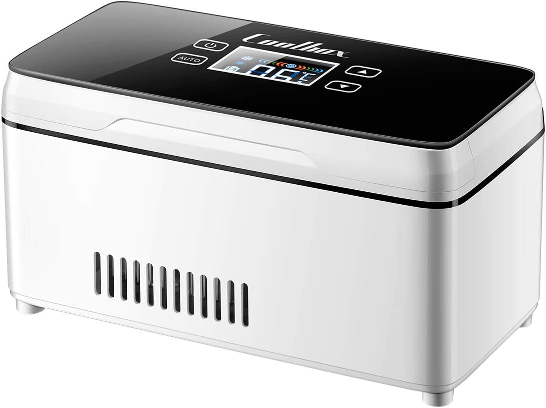 Nother Insulin Cooler Case USB Mini Medicine Refrigerator Portable Insulin Cooler Box Car Small Cold Boxes, battery&bag, Mini Drug Constant Temperature Refrigerator(mini size)