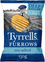 Tyrrell's Furrows Sea Salted Crisps, 150 g