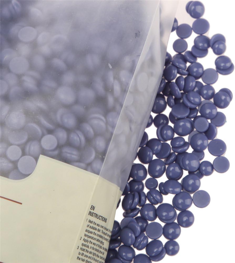 Hard Wax Beans for Face, Underarms, Brazilian, Bikini Hair Remover (Lavender)