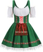 GRAJTCIN Womens Oktoberfest Costume, Velvet German Bavarian Dress for Halloween Carnival