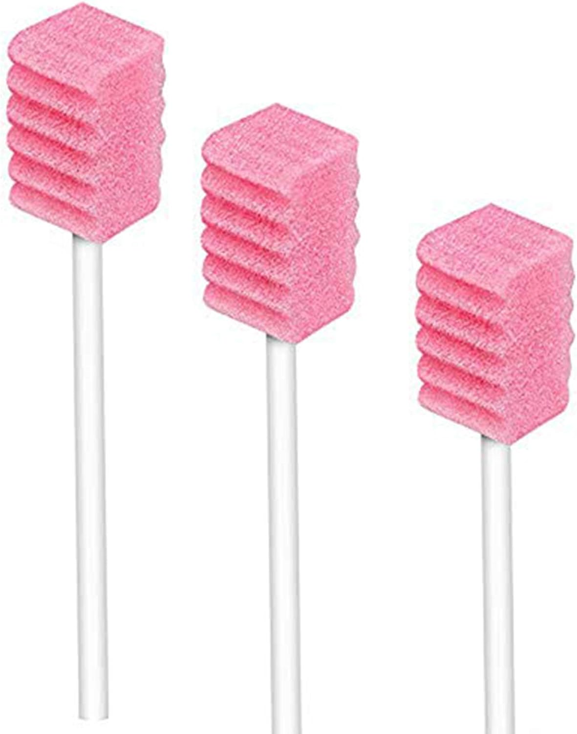 (50 Pack) Disposable Oral Swabs, Sterile Dental Sponge Swabsticks Unflavored for Mouth or Gum Cleaning