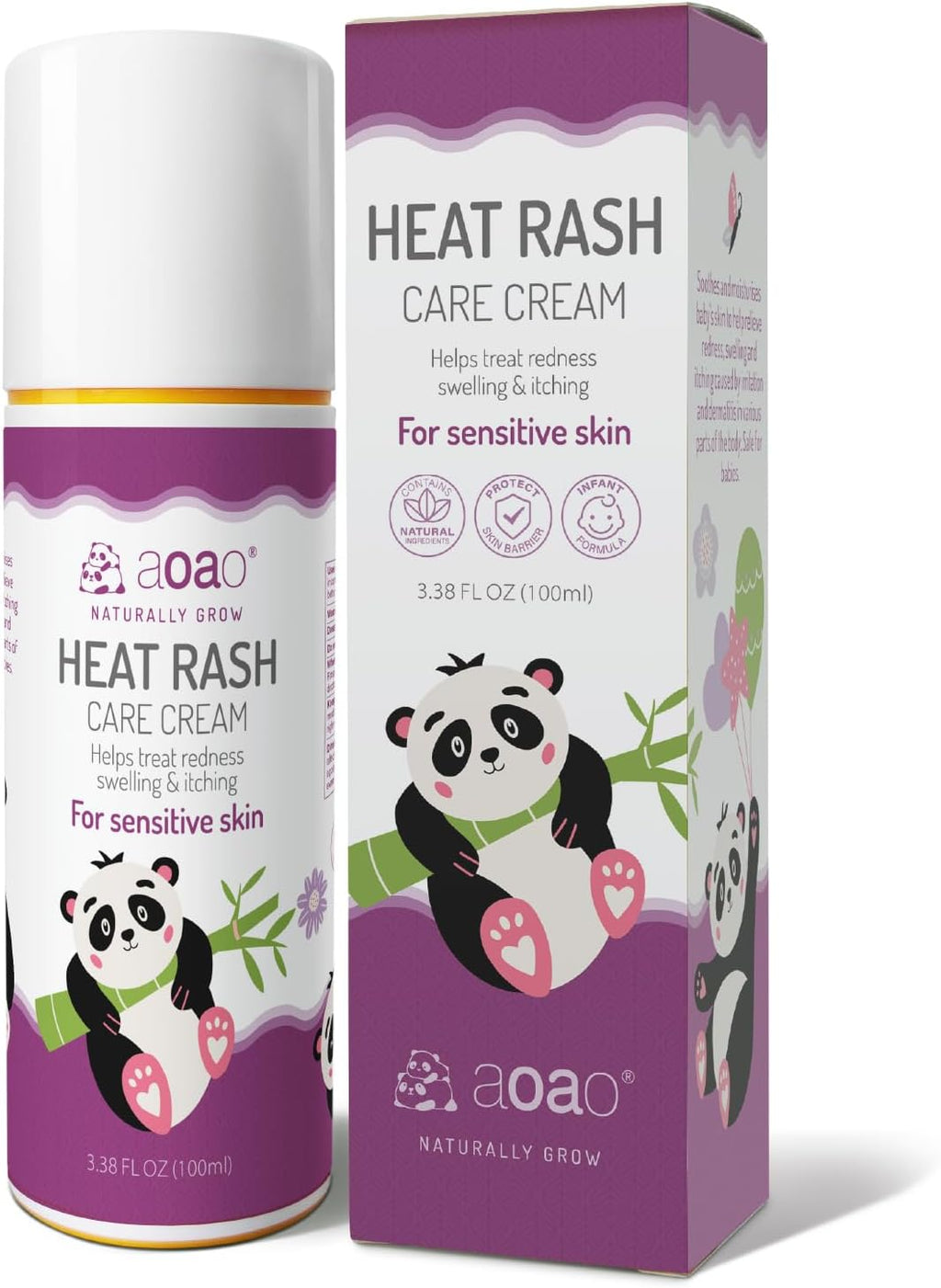 Prevents Prickly Cream | Heat Rash Cream for Babies, Sweat Rash, Eczema & Skin Irritations | Soothes Baby Skin Discomfort | Promotes Barrier Repair for Kids | Gentle for Newborns/Toddlers - 3.38oz