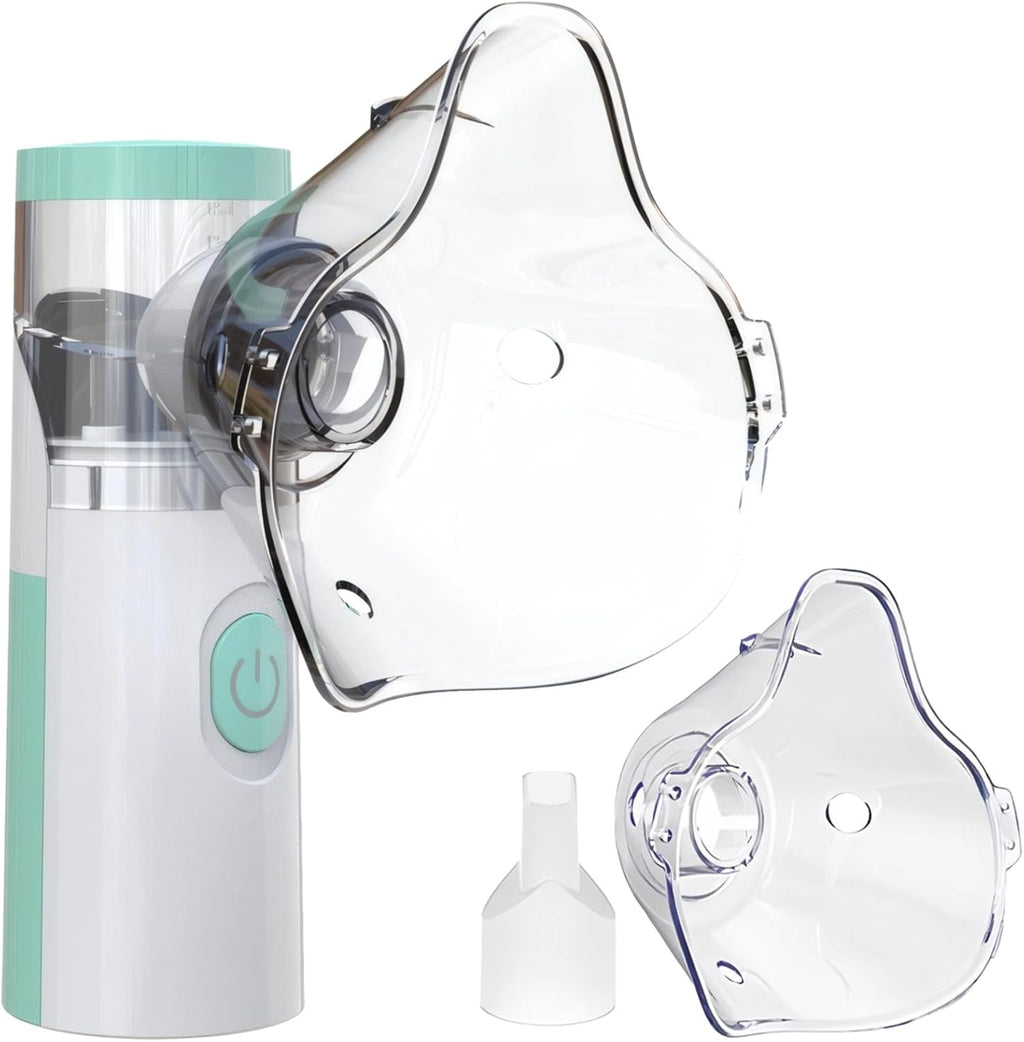 USB Pet Nebulizer, Portable Handheld Device for Dogs and Cats, Includes 2 Masks, Silent Operation, High Mist Rate, Fcc & Ce Approved