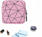 Sanitary Napkin Storage Bag Menstrual Cup Pouch Period Bag for Teen Girls Portable Menstrual Pad Sanitary Napkin Storage Tampons Holder for Purse (Pink M)