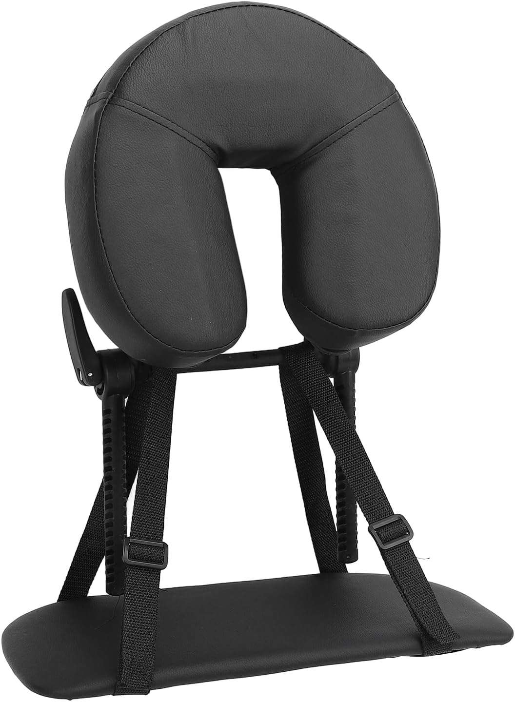 Beauty Bed Headrest Cradle,Massage Table Face Cradle U Shape Adjustable Folding Massage Table Face Cradle Pillow Face Down Pillow for Beauty Salon Black